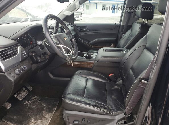 1GNSKBKC7HR254549 2017 CHEVROLET TAHOE Черный Вид салона спереди