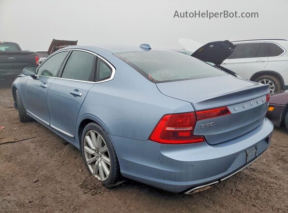 YV1A22ML9H1010847 2017 VOLVO S90 Синий Задняя правая четверть