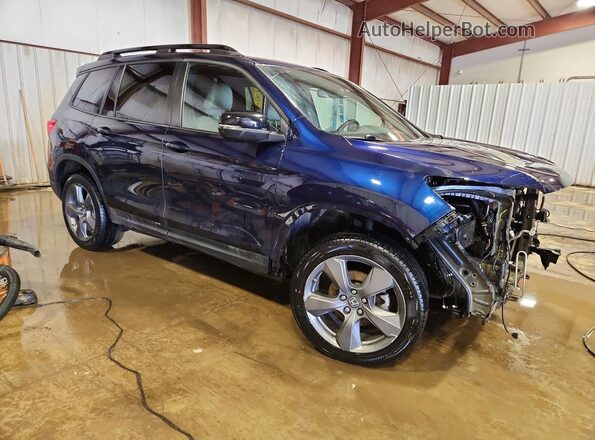 5FNYF8H95KB001295 2019 HONDA PASSPORT Синий Вид спереди