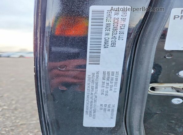 2C3CDXBG2LH213959 2020 DODGE CHARGER Black VIN sticker view