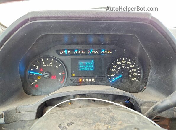 1FTFW1EG0HKD98816 2017 FORD F150 Белый Вид щитка приборов
