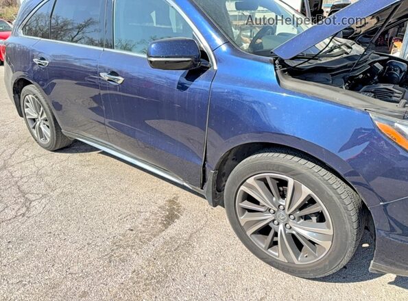 5FRYD4H54HB006216 2017 ACURA MDX Синий Вид подкапотного пространства