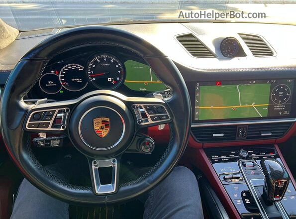 WP1AF2AY5KDA80246 2019 PORSCHE CAYENNE Black Widok deski rozdzielczej