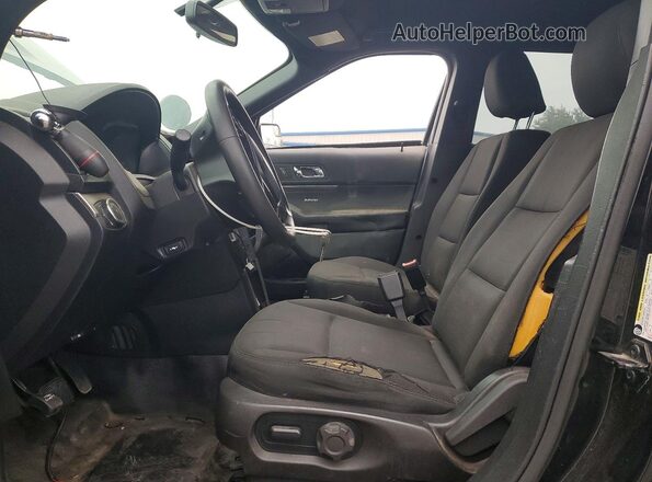 1FM5K8AR0JGC18195 2018 FORD FORD EXPLORER Black Front interior view