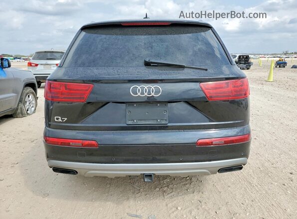 WA1VAAF70KD007467 2019 AUDI Q7 Black Widok wnętrza z przodu
