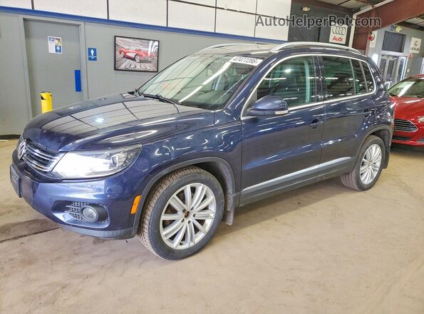 WVGBV7AX3GW609228 2016 VOLKSWAGEN TIGUAN Синий Задняя левая четверть