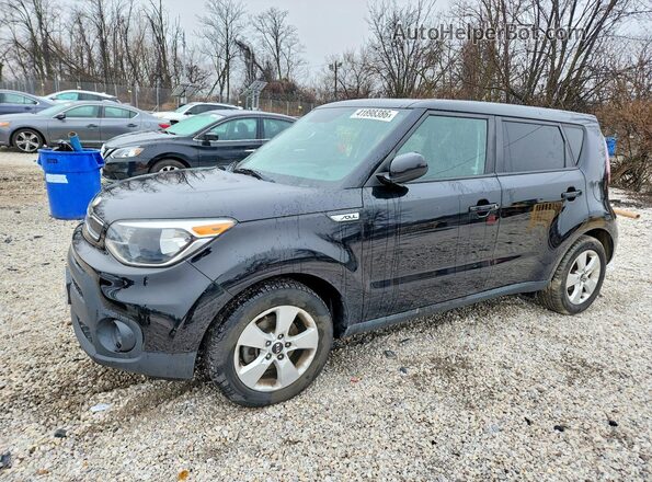 KNDJN2A24K7669254 2019 KIA SOUL Черный Задняя левая четверть