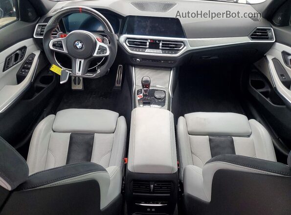 WBS33AY07NFM37814 2022 BMW M3 Gray Սարքավորումների վահանակի տեսք