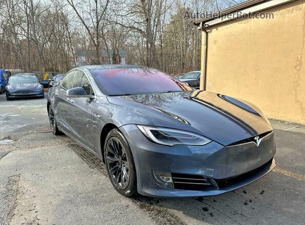 5YJSA1E25JF243568 2018 TESLA MODEL Серый Задняя левая четверть