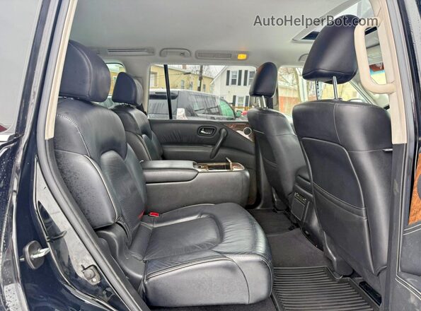 JN8AZ2NE9H9154342 2017 INFINITI QX80 Черный Вид задней части салона