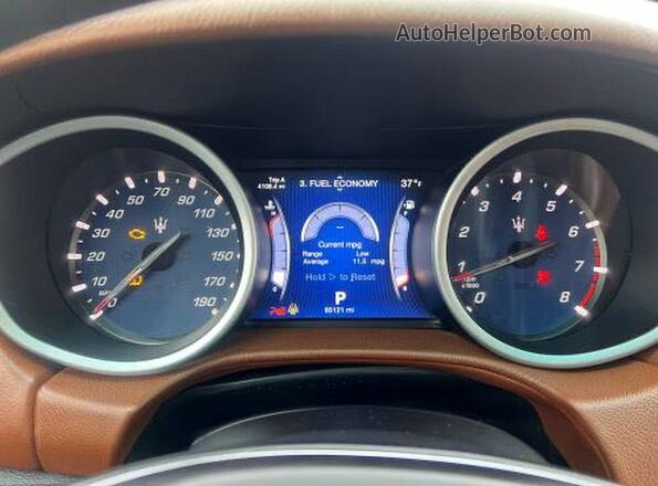 ZAM57RSA0G1172444 2016 MASERATI GHIBLI Белый Вид щитка приборов
