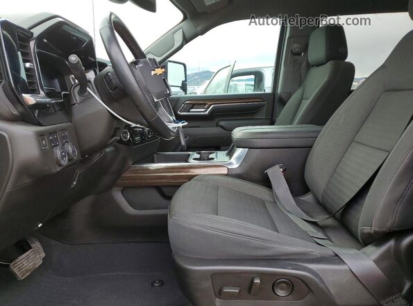 2GC1YNE72R1100618 2024 CHEVROLET SILVERADO Black Вид салону спереду