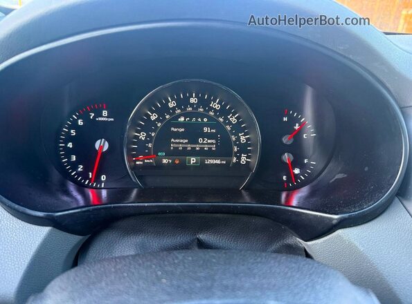 5XYPKDA56GG030215 2016 KIA SORENTO Черный Вид щитка приборов