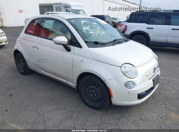 3C3CFFAR8GT120691 2016 FIAT 500 Белый Передняя правая четверть