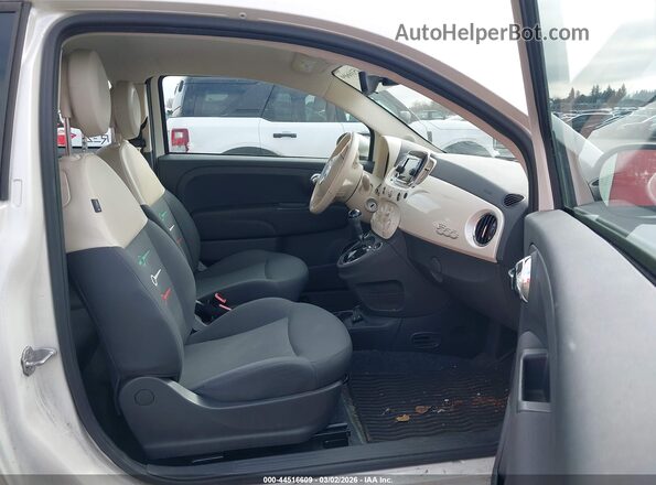 3C3CFFAR8GT120691 2016 FIAT 500 Белый Вид салона спереди