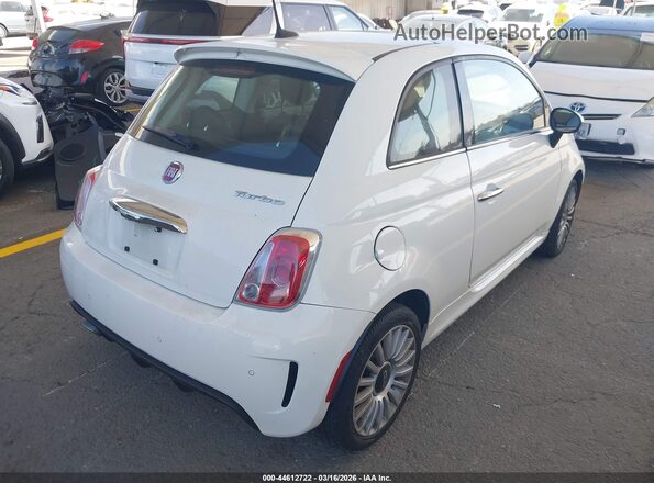 3C3CFFCH3JT523845 2018 FIAT 500 Белый Задняя правая четверть
