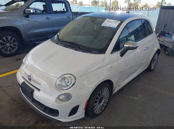 3C3CFFCH3JT523845 2018 FIAT 500 Белый Передняя левая четверть