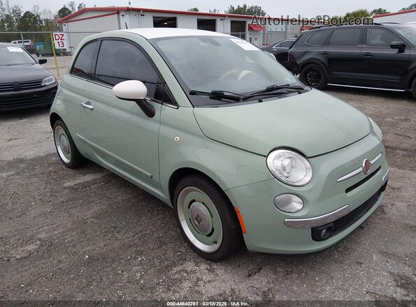 3C3CFFCR2GT165350 2016 FIAT 500 Зеленый Передняя правая четверть