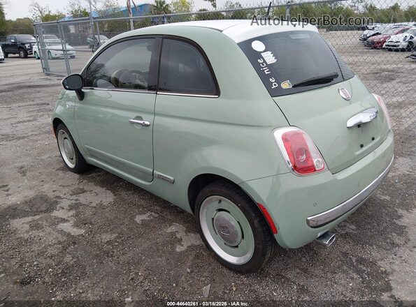 3C3CFFCR2GT165350 2016 FIAT 500 Зеленый Задняя левая четверть