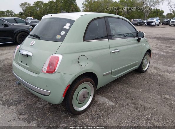 3C3CFFCR2GT165350 2016 FIAT 500 Зеленый Задняя правая четверть