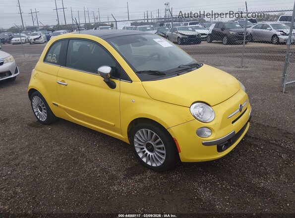 3C3CFFCR4HT594278 2017 FIAT 500 Yellow Przód prawy