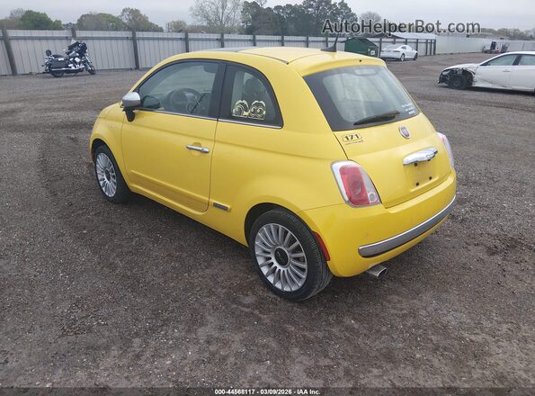 3C3CFFCR4HT594278 2017 FIAT 500 Yellow Tył lewy