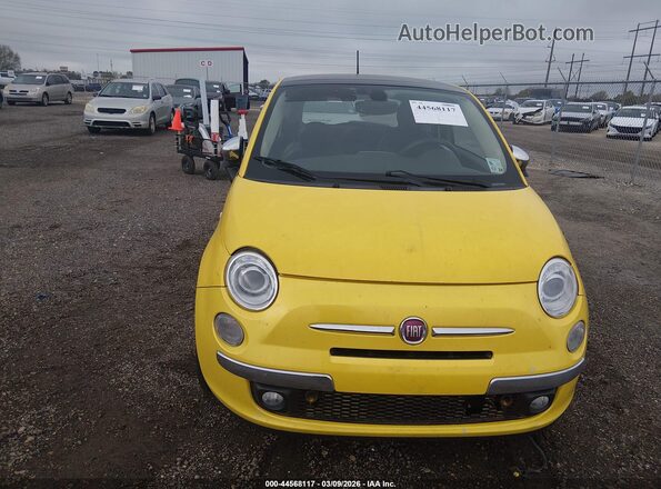 3C3CFFCR4HT594278 2017 FIAT 500 Yellow Widok z przodu