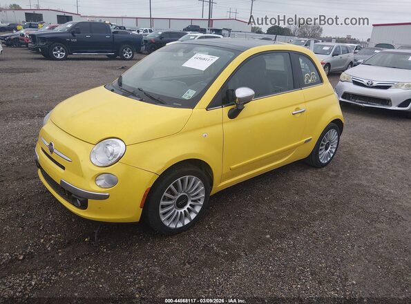 3C3CFFCR4HT594278 2017 FIAT 500 Yellow Przód lewy