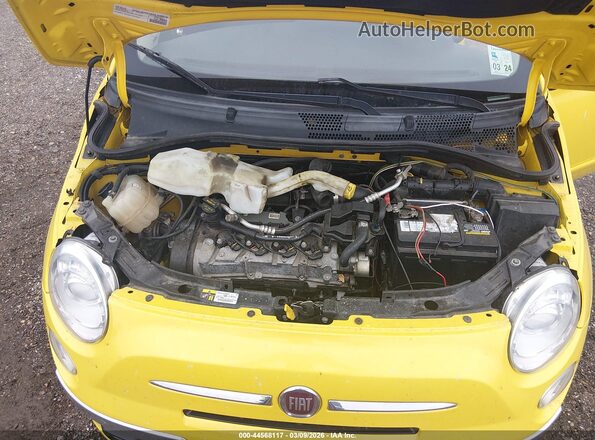 3C3CFFCR4HT594278 2017 FIAT 500 Yellow Widok z tyłu