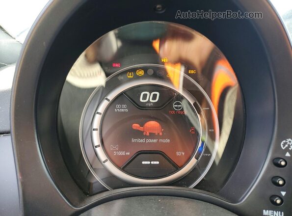 3C3CFFGE0GT201639 2016 FIAT 500 Gray Вид щитка приладів