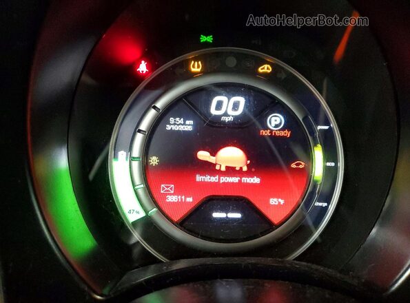 3C3CFFGE6GT229249 2016 FIAT 500 Синий Вид щитка приборов