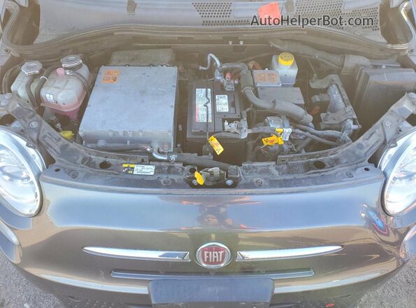 3C3CFFGE8GT221900 2016 FIAT 500 Gray Widok wnętrza z tyłu