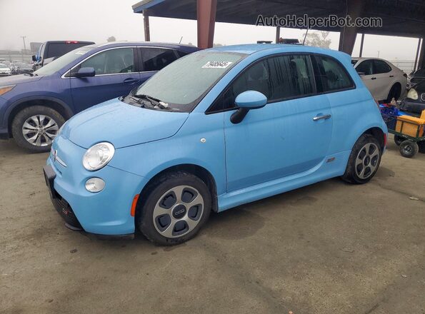 3C3CFFGE9GT201607 2016 FIAT 500 Синий Передняя левая четверть