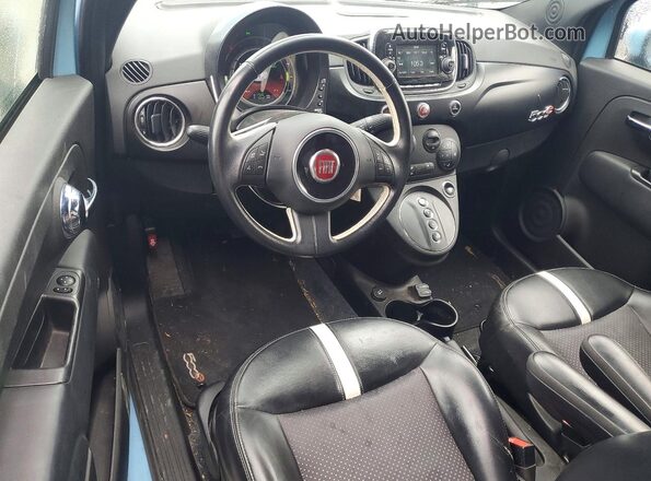 3C3CFFGE9GT201607 2016 FIAT 500 Синий Вид панели приборов