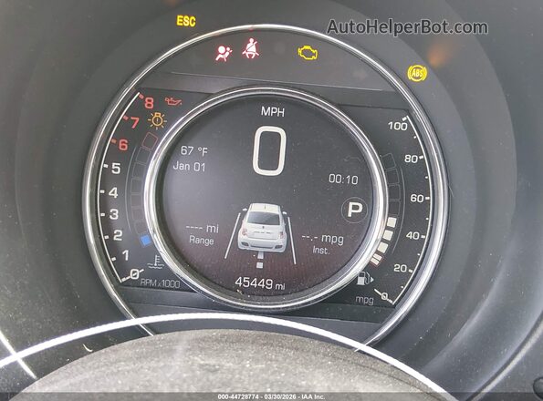 3C3CFFKH1JT526972 2018 FIAT 500 Черный Вид задних сидений