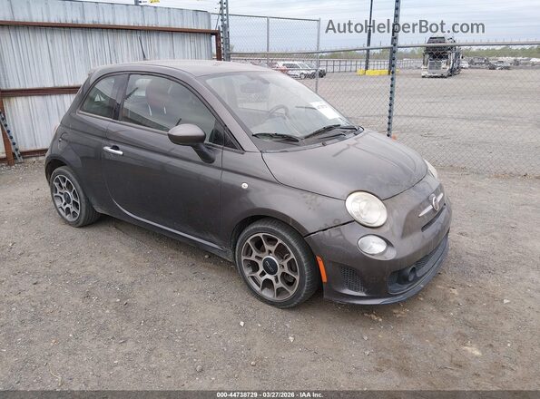 3C3CFFKH3JT465172 2018 FIAT 500 Серый Передняя правая четверть