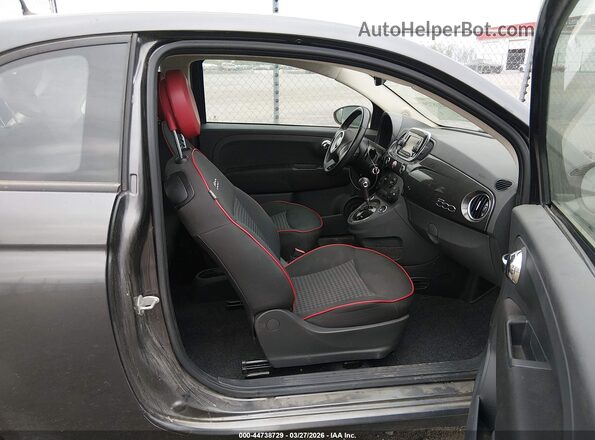 3C3CFFKH3JT465172 2018 FIAT 500 Серый Вид салона спереди