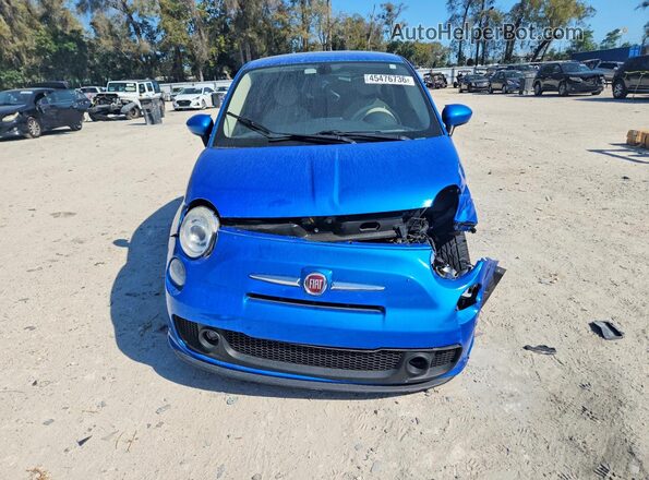 3C3CFFKH6JT377779 2018 FIAT 500 Синий Вид спереди