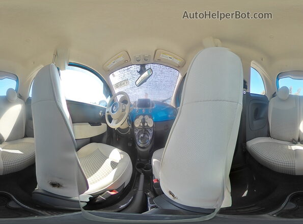 3C3CFFKH6JT377779 2018 FIAT 500 Синий Панорамный вид салона 360°