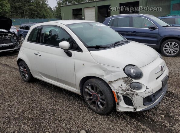 3C3CFFKH8JT362586 2018 FIAT 500 Белый Передняя правая четверть