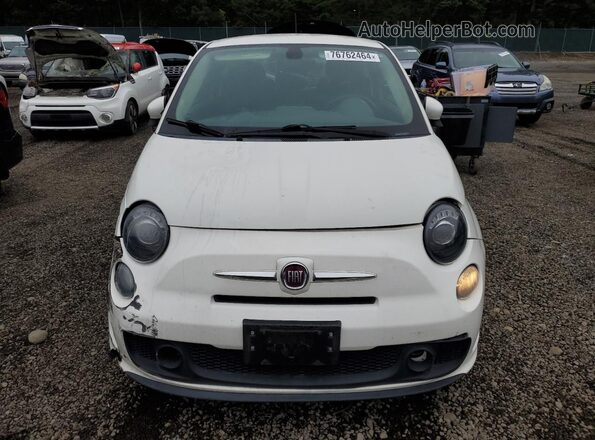 3C3CFFKH8JT362586 2018 FIAT 500 Белый Вид спереди