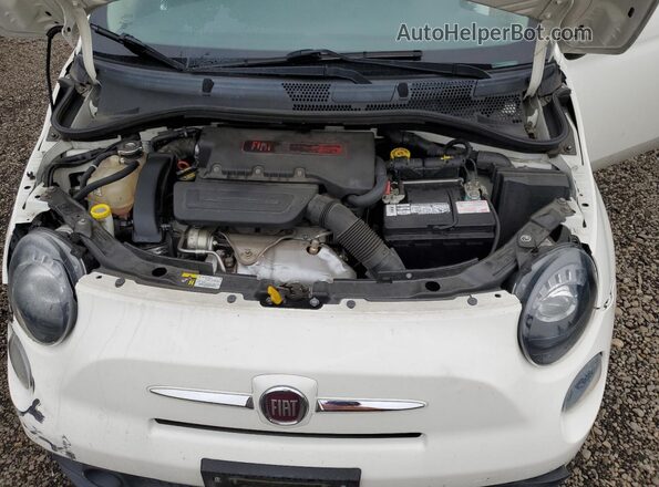 3C3CFFKH8JT362586 2018 FIAT 500 Белый Вид задней части салона