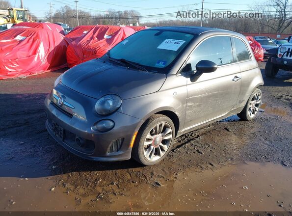 3C3CFFKH9JT416851 2018 FIAT 500 Серый Передняя левая четверть