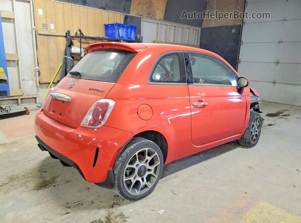3C3CFFKHXJT465282 2018 FIAT 500 Orange Задня права чверть