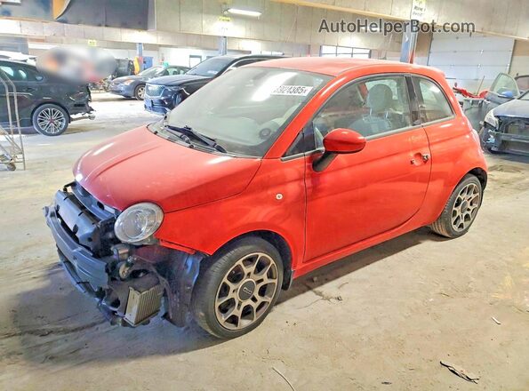 3C3CFFKHXJT465282 2018 FIAT 500 Orange Передня ліва чверть