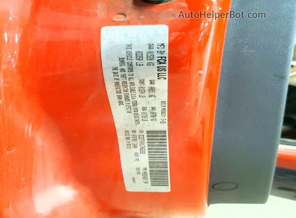 3C3CFFKHXJT465282 2018 FIAT 500 Orange Вид наклейки з VIN-кодом