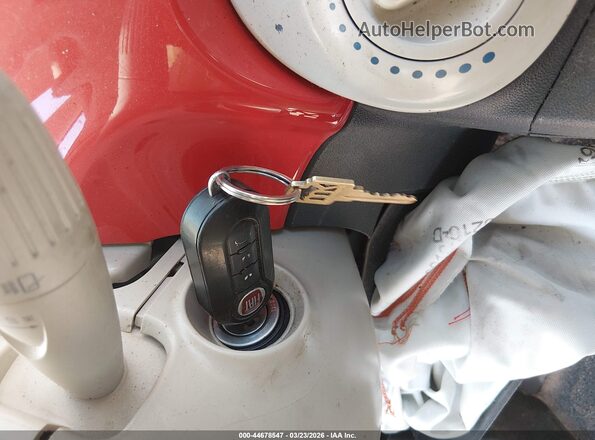 3C3CFFKR8HT530200 2017 FIAT 500 Оранжевый Вид панели приборов