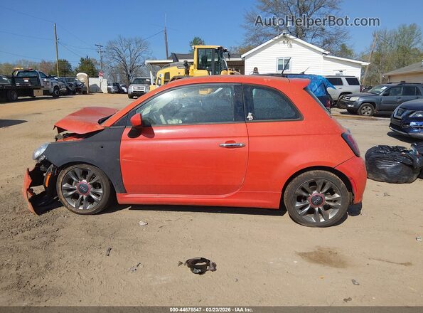3C3CFFKR8HT530200 2017 FIAT 500 Оранжевый Панорамный вид салона 360°