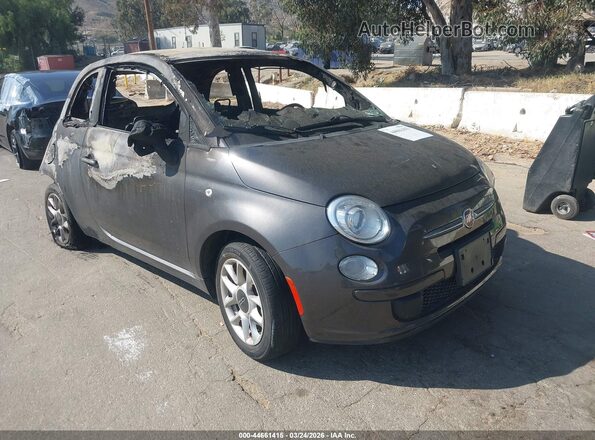 3C3CFFKRXHT697898 2017 FIAT 500 Серый Передняя правая четверть