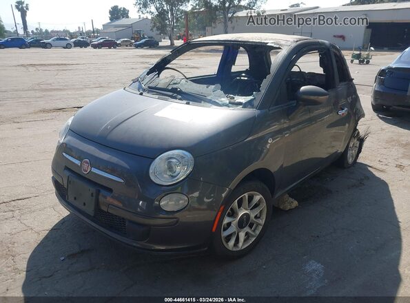 3C3CFFKRXHT697898 2017 FIAT 500 Серый Передняя левая четверть